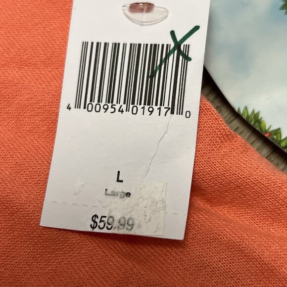 Aulani Disney Resort Moana Cropped Hoodie Longsleeve Large Hawaii Orange Peach - Picture 8 of 12